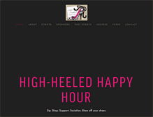 Tablet Screenshot of highheeledhappyhour.com